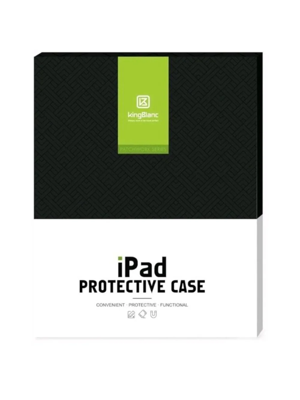 KingBlanc Case For iPad Air 13-Inch 2024-25 PU Leather Pencil Holder Blue Durabl